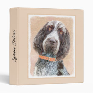Spinone Italiano Painting - Cute Original Dog Art Binder