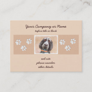 Spinone Italiano Painting - Cute Original Dog Art Business Card