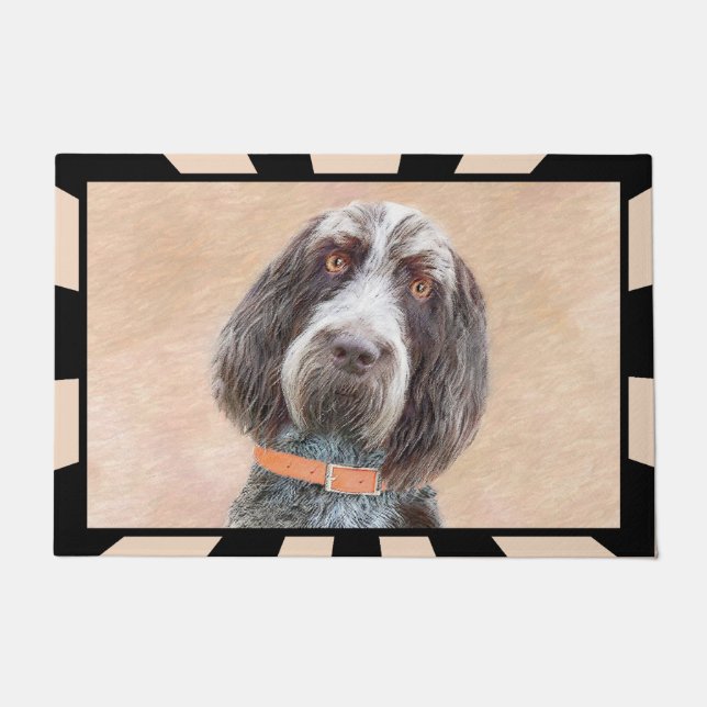 Spinone Italiano Painting - Cute Original Dog Art Doormat (Front)