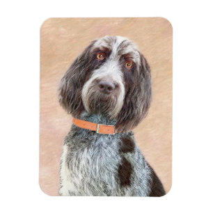 Spinone Italiano Painting - Cute Original Dog Art Magnet