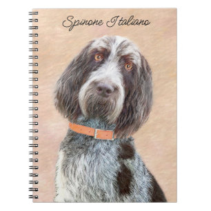 Spinone Italiano Painting - Cute Original Dog Art Notebook
