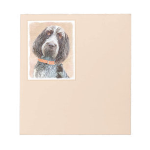 Spinone Italiano Painting - Cute Original Dog Art Notepad