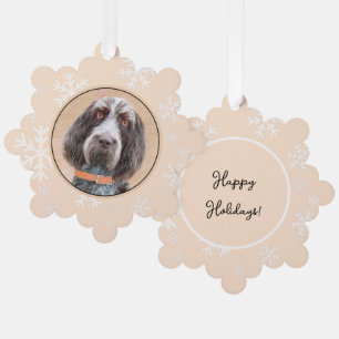 Spinone Italiano Painting - Cute Original Dog Art Ornament Card