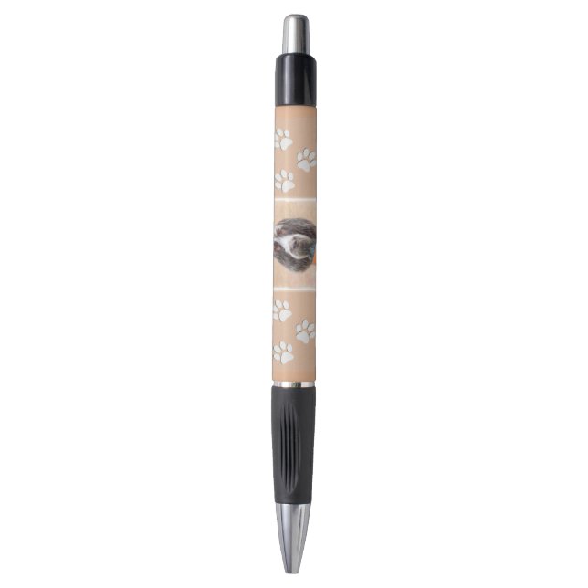 Spinone Italiano Painting - Cute Original Dog Art Pen (Front Vertical)