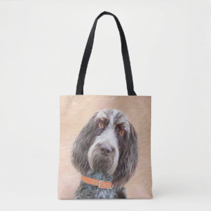 Spinone Italiano Painting - Cute Original Dog Art Tote Bag