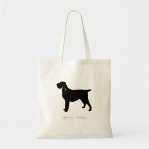 Spinone Italiano Tote Bag (black silhouette)