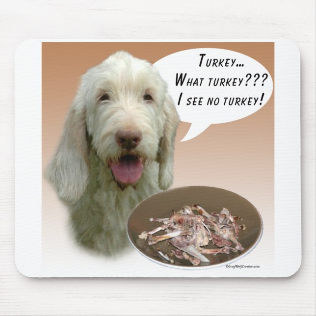 Spinone Italiano Turkey Mouse Pad (Front)