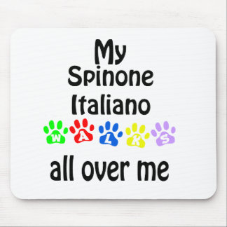 Spinone Italiano Walks Design Mouse Pad