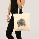 Spinone & Stillness – Minimalist Dog Tote<br><div class="desc">Tote the spirit of the Spinone with you—calm, grounded, and quietly loyal. This minimalist line art design captures the essence of the beloved Italian hunting breed with a rugged elegance that turns heads without barking for attention. Perfect for market runs, dog walks, or just repping your favorite wirehaired companion in...</div>