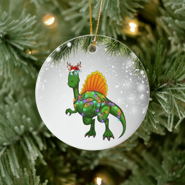 Spinosaurus Gift For Dinosaurs Lover Adult Kids  Ceramic Ornament (Tree)