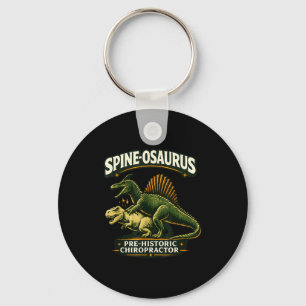 Spinosaurus prehistoric chiropractor funny keychain