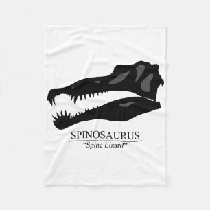 Spinosaurus Skull Fleece Blanket