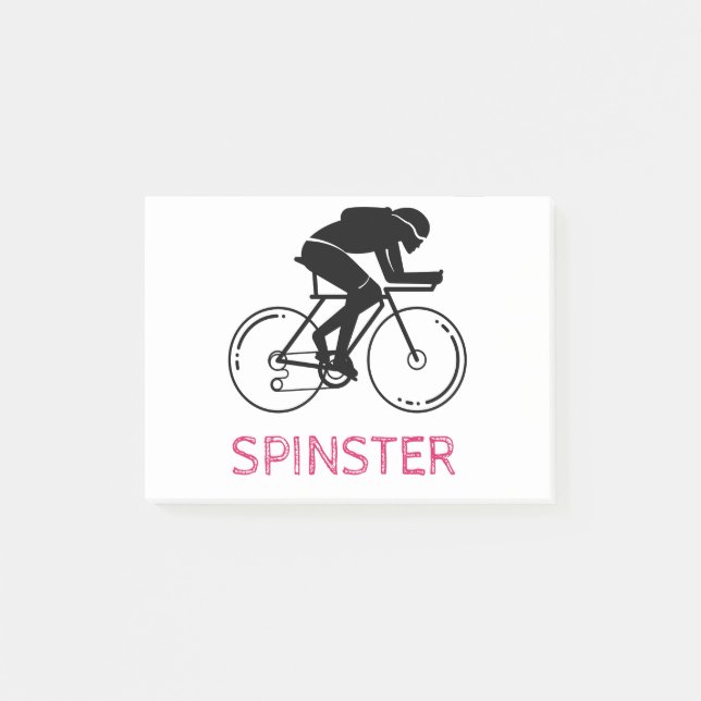 Spinster fun design post-it notes (Front)