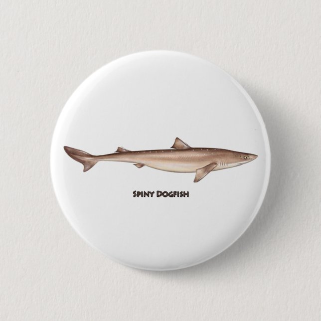 Spiny Dogfish 2 Inch Round Button (Front)