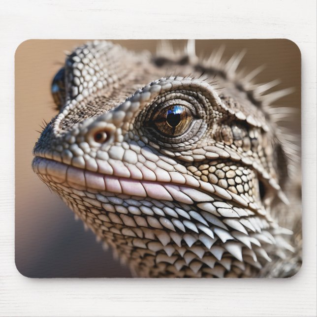 Spiny lizard, lizard, reptile mouse pad (Front)