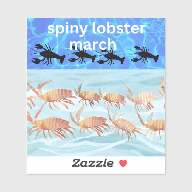 Spiny lobster march (Sheet)