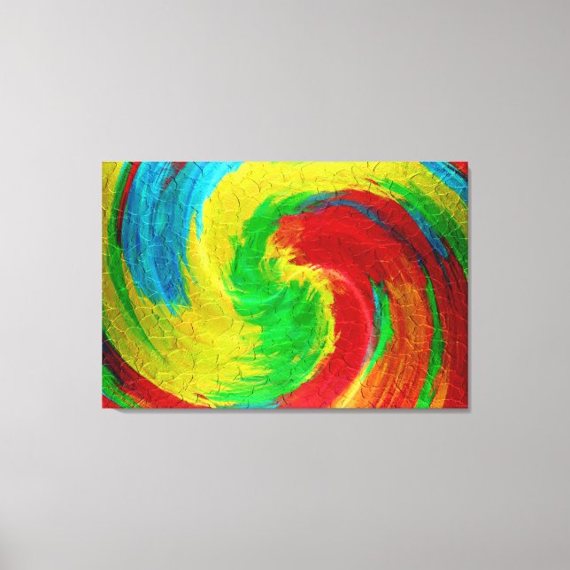 Spiral Abstract Art 8 Canvas Print (Front)