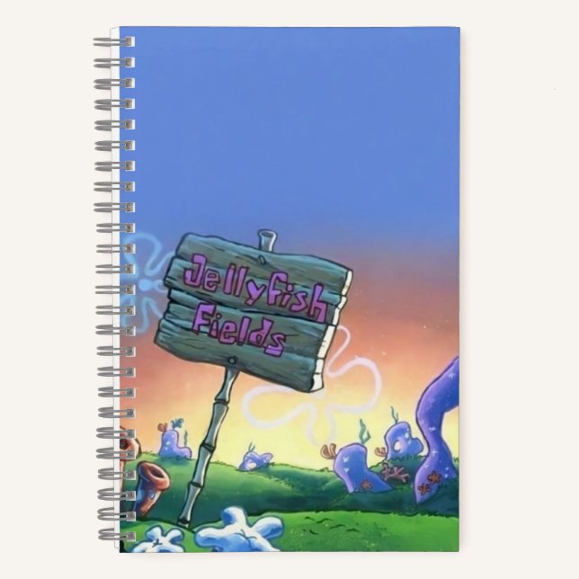 Spiral Bikini Bottom  Notebook (Front)