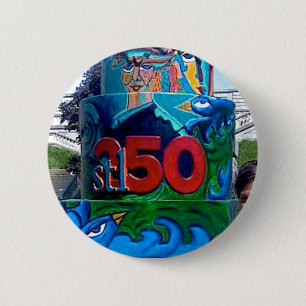 Spiral Bird Lady Cake At Compton Hill Water Tower 2 Inch Round Button