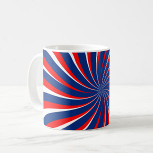 Spiral blue white red... coffee mug