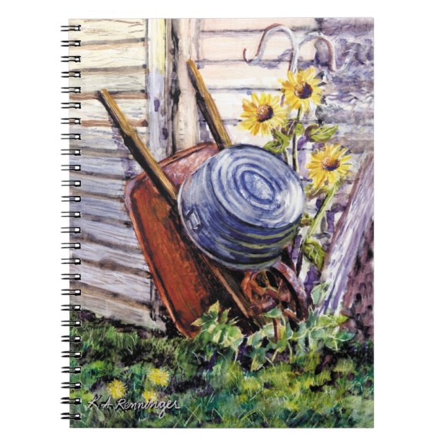 Spiral-bound lined-paper notebook 6.5" x 8.75" (Front)
