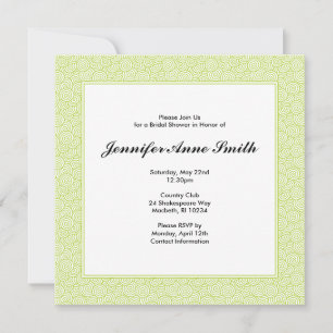 Spiral Bridal Shower Invitation