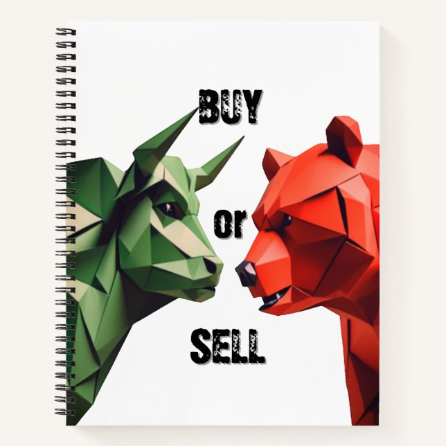 Spiral Bull vs Bear Market Lutte Carnet (Devant)