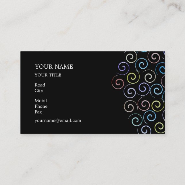Spiral Business Card (Front)