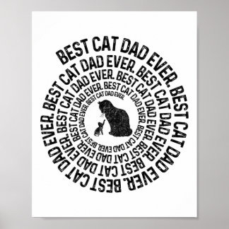 Spiral Cat Daddy - Best Cat Dad Daddy Ever Spiral  Poster