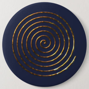 Spiral Celtic symbol 6 Inch Round Button