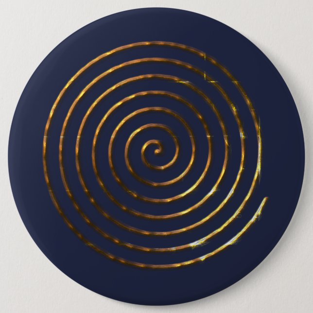 Spiral Celtic symbol 6 Inch Round Button (Front)