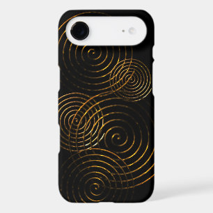 Spiral Celtic symbol gold metallic
