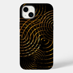 Spiral Celtic symbol gold metallic  Case-Mate iPho Case-Mate iPhone 14 Plus Case