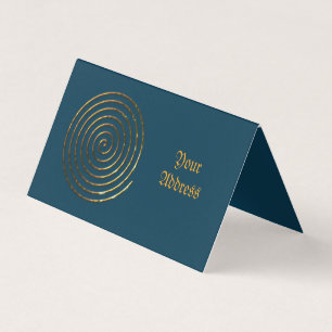 Spiral Celtic symbol personalised Business Card 