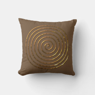 Spiral Celtic symbol Throw Pillow
