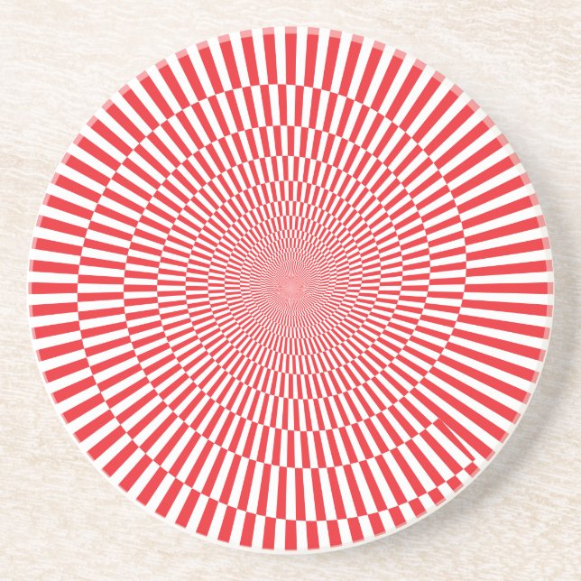Spiral Chequerboard Coasters (Front)