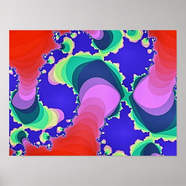 SPIRAL CIRCLES FRACTAL  POSTER (Front)