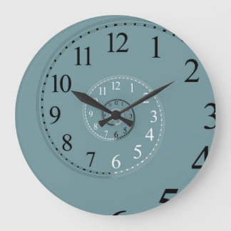 Spiral Clock. Day & Night Large Clock