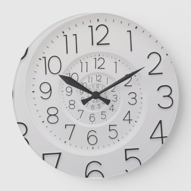 Spiral Clock Droste Wall Clock Large (Front)