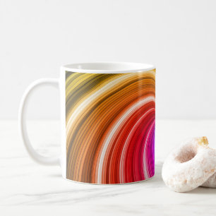 Spiral Colourful Tie Dye Rainbow Swirl Art Pattern Coffee Mug