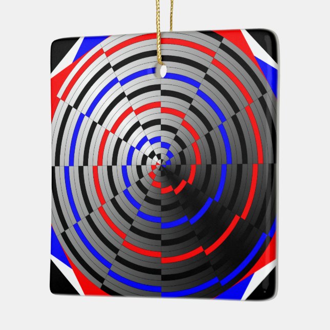 Spiral Cone by Kenneth Yoncich Ceramic Ornament (Left)