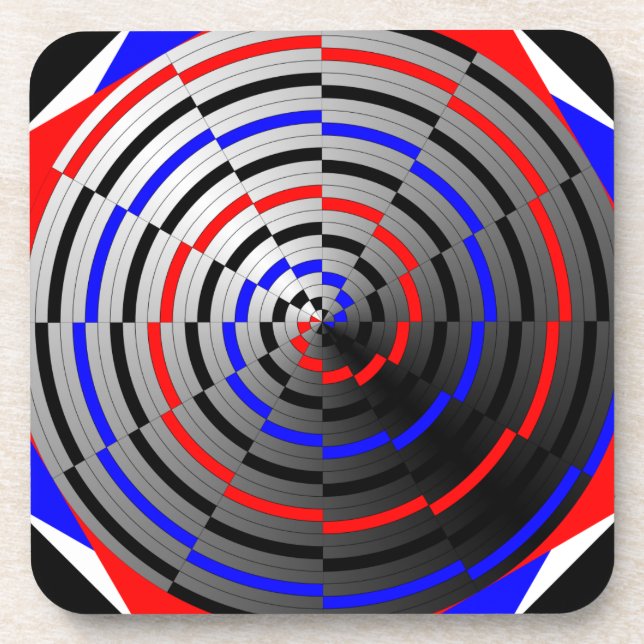 Spiral Cone by Kenneth Yoncich Coaster (Front)