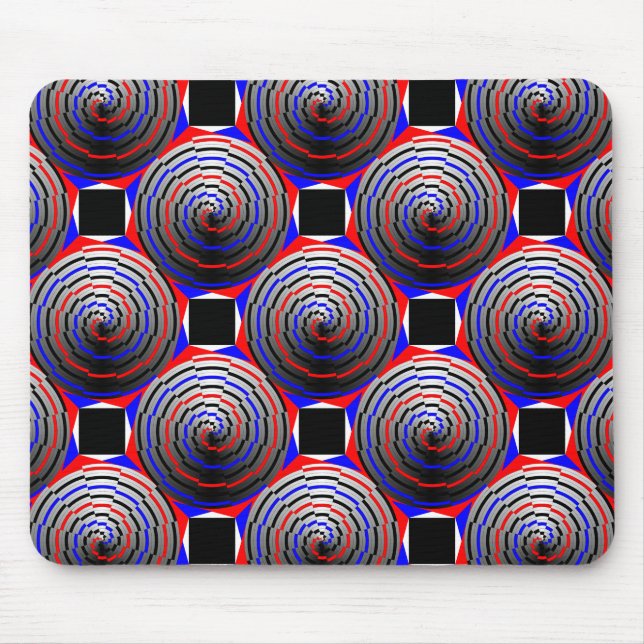 Spiral Cone by Kenneth Yoncich Mouse Pad (Front)