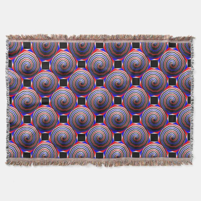Spiral Cone by Kenneth Yoncich Throw Blanket (Front)