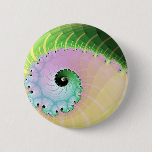 Spiral Curl 2 Inch Round Button