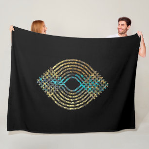 Spiral Design Patterns Talking Canyons, New Mexico Fleece Blanket