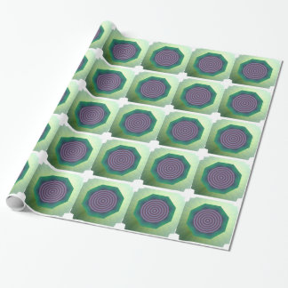 Spiral Design With Fluted Edge Wrapping Paper