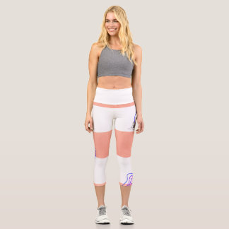 Spiral designed yoga capri pants