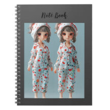 Spiral deux Jolie Cartoon style filles Carnet
