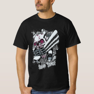 Spiral-Eyed Skull – Gothic Horror Grunge Design T-Shirt